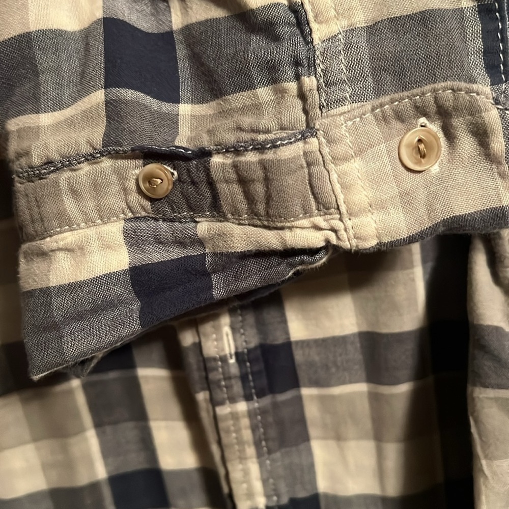 Bass - Blue and grey Shirt bottom down long Comfortable, reversible, cotton ☀️ - Picture 8 of 13